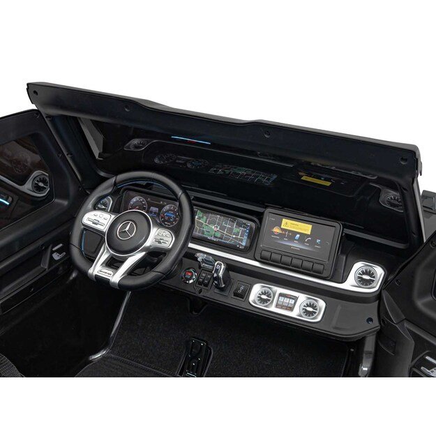 Dvivietis elektrinis visureigis vaikams Mercedes Benz G63 AMG XXL, juodas