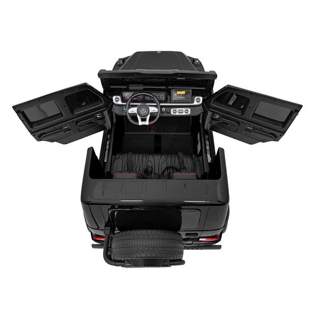 Dvivietis elektrinis visureigis vaikams Mercedes Benz G63 AMG XXL, juodas