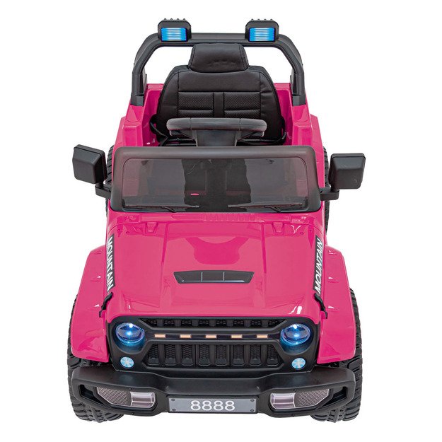 Vienvietis elektrinis visureigis vaikams Off Road MOUNTAIN, rožinis