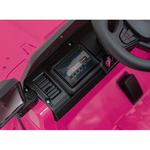 Vienvietis elektrinis visureigis vaikams Off Road MOUNTAIN, rožinis
