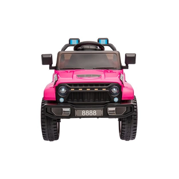 Vienvietis elektrinis visureigis vaikams Off Road MOUNTAIN, rožinis