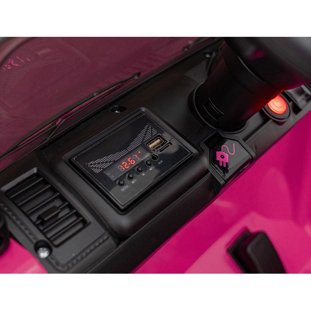 Vienvietis elektrinis visureigis vaikams Off Road MOUNTAIN, rožinis