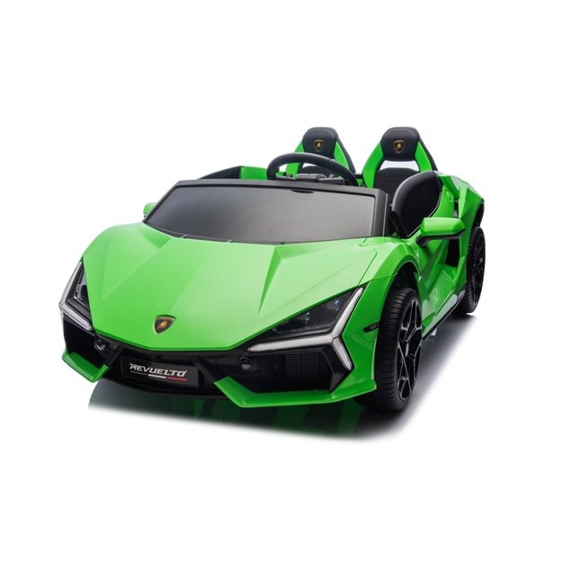 Dvivietis elektromobilis vaikams Lamborghini Revuelto XL, žalias