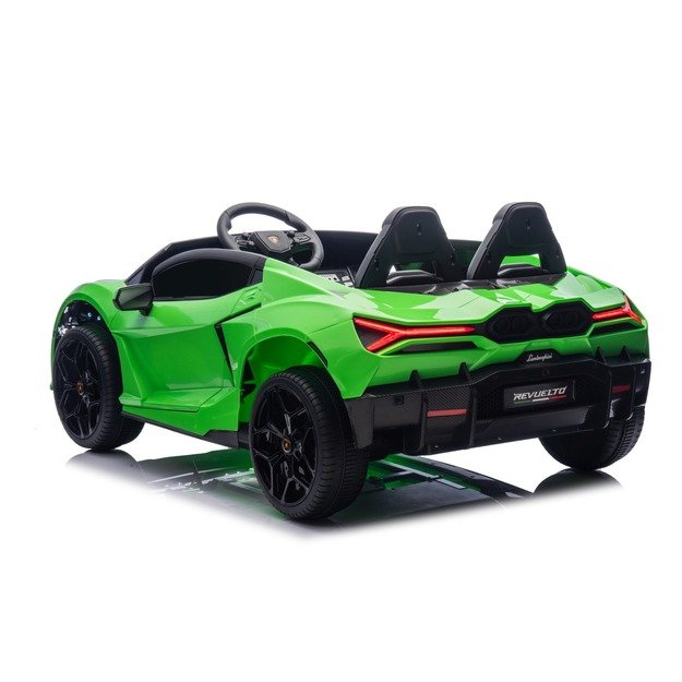 Dvivietis elektromobilis vaikams Lamborghini Revuelto XL, žalias
