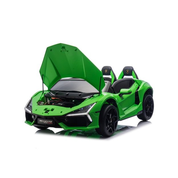 Dvivietis elektromobilis vaikams Lamborghini Revuelto XL, žalias