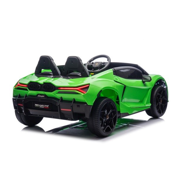 Dvivietis elektromobilis vaikams Lamborghini Revuelto XL, žalias
