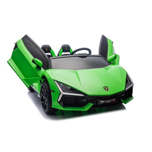 Dvivietis elektromobilis vaikams Lamborghini Revuelto XL, žalias