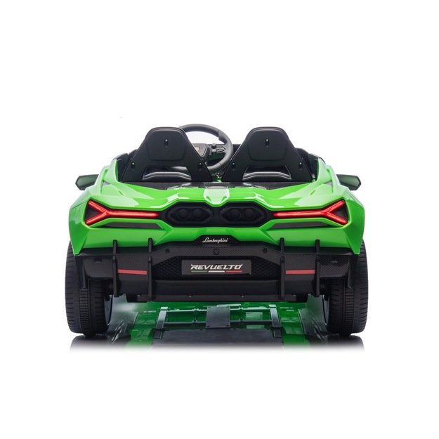 Dvivietis elektromobilis vaikams Lamborghini Revuelto XL, žalias