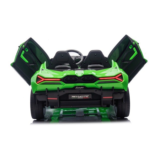 Dvivietis elektromobilis vaikams Lamborghini Revuelto XL, žalias