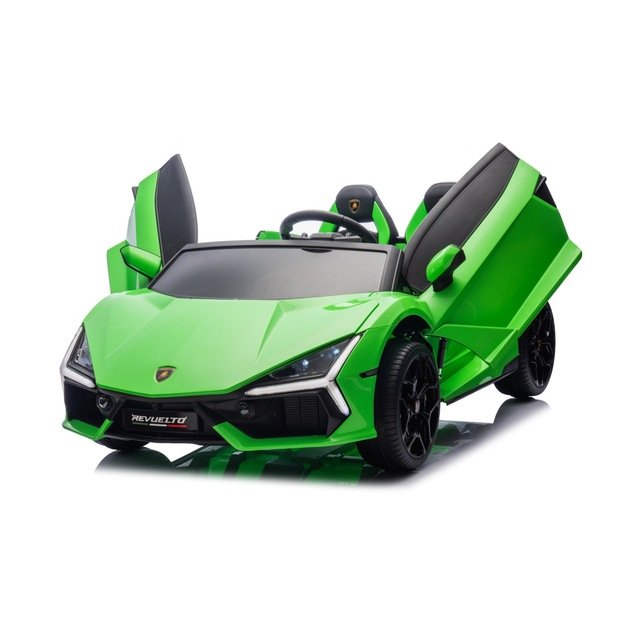 Dvivietis elektromobilis vaikams Lamborghini Revuelto XL, žalias
