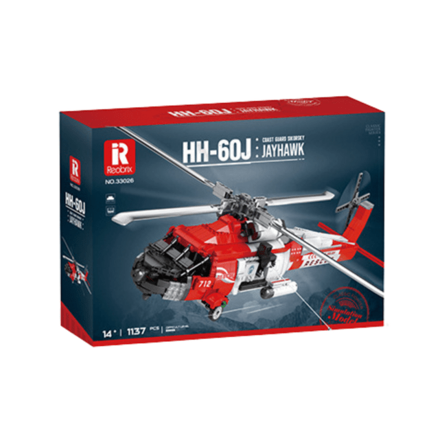 Statybinis gelbėjimo sraigtasparnio HH-60J Jayhawk konstruktoriaus rinkinys vaikams  1137 el.