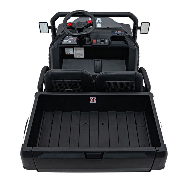 Dvivietis elektrinis visureigis vaikams Champion Pick-Up, juodas