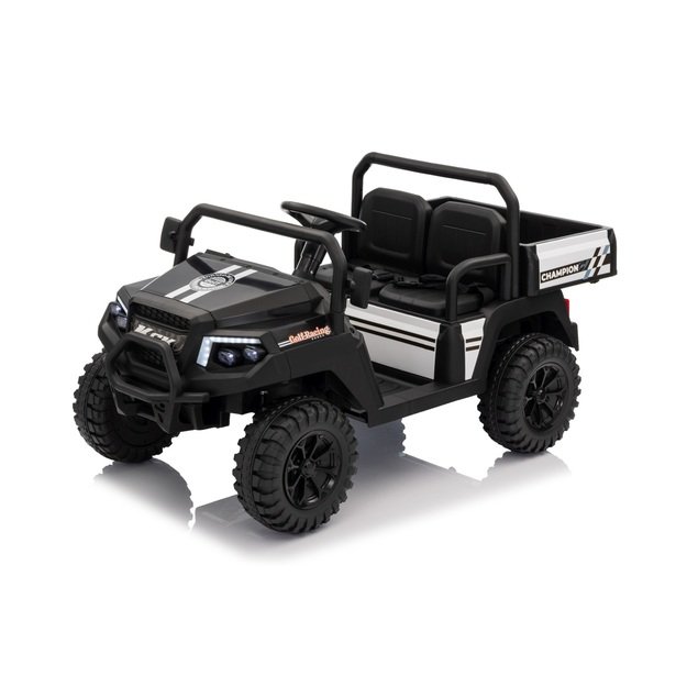 Dvivietis elektrinis visureigis vaikams Champion Pick-Up, juodas