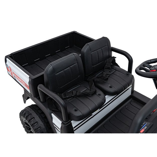 Dvivietis elektrinis visureigis vaikams Champion Pick-Up, juodas