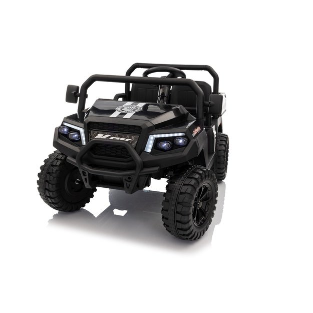 Dvivietis elektrinis visureigis vaikams Champion Pick-Up, juodas