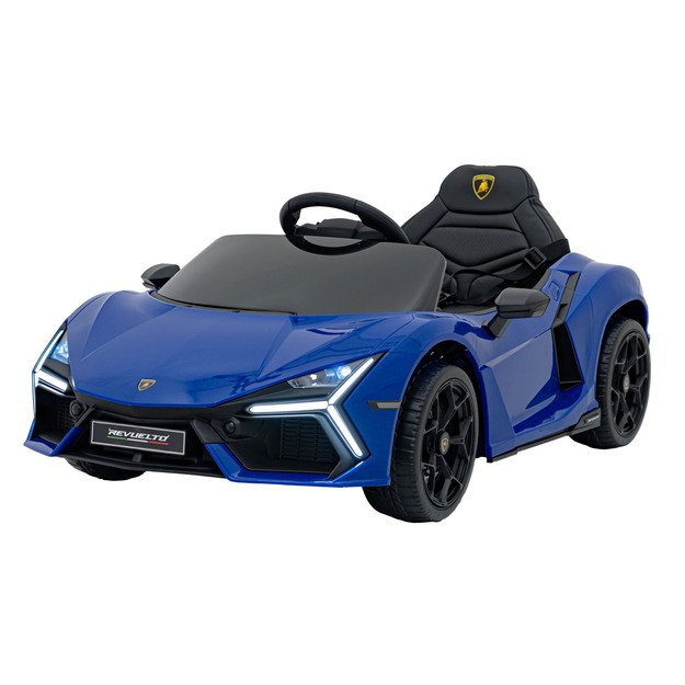 Vienvietis elektromobilis vaikams Lamborghini Revuelto, mėlynas