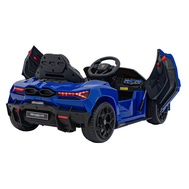 Vienvietis elektromobilis vaikams Lamborghini Revuelto, mėlynas