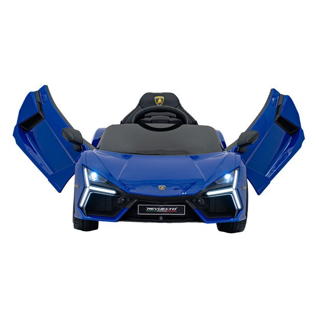Vienvietis elektromobilis vaikams Lamborghini Revuelto, mėlynas