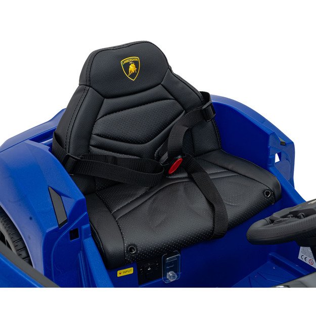 Vienvietis elektromobilis vaikams Lamborghini Revuelto, mėlynas