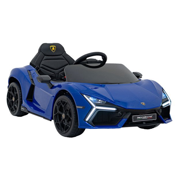 Vienvietis elektromobilis vaikams Lamborghini Revuelto, mėlynas
