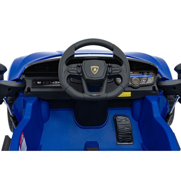 Vienvietis elektromobilis vaikams Lamborghini Revuelto, mėlynas