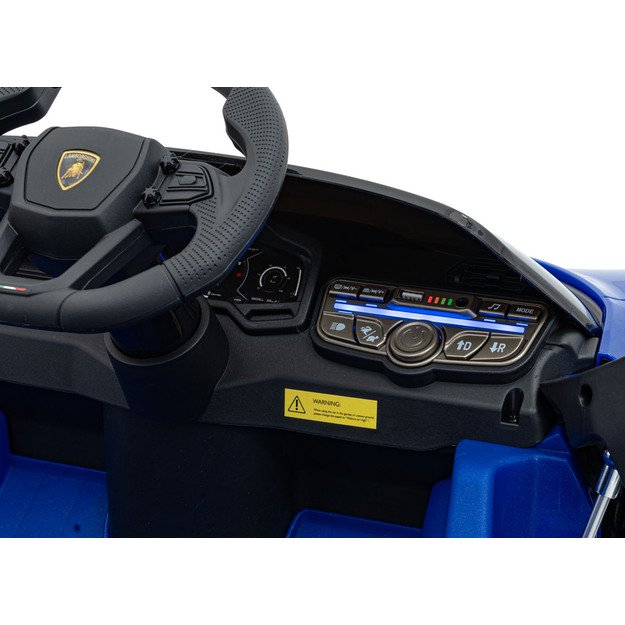 Vienvietis elektromobilis vaikams Lamborghini Revuelto, mėlynas