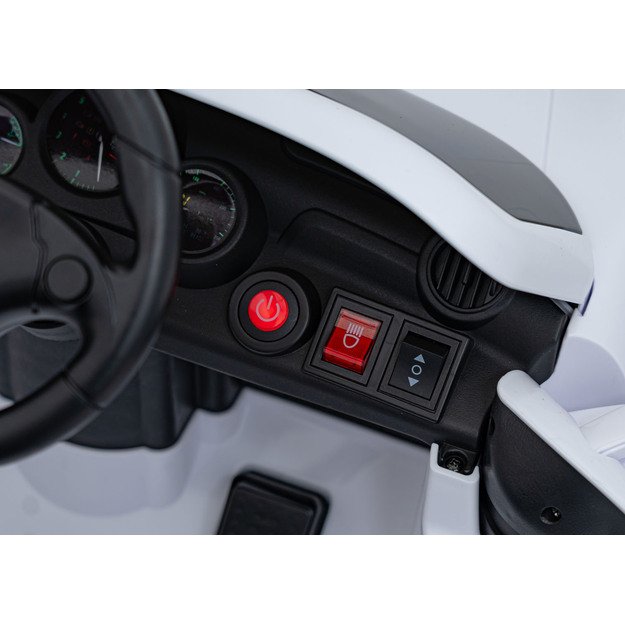 Vienvietis elektromobilis vaikams RUF CTR3, baltas