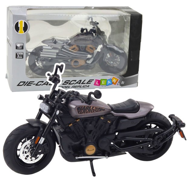 Metalinis Chopper motociklas vaikams  su garso ir šviesos efektais 1:12