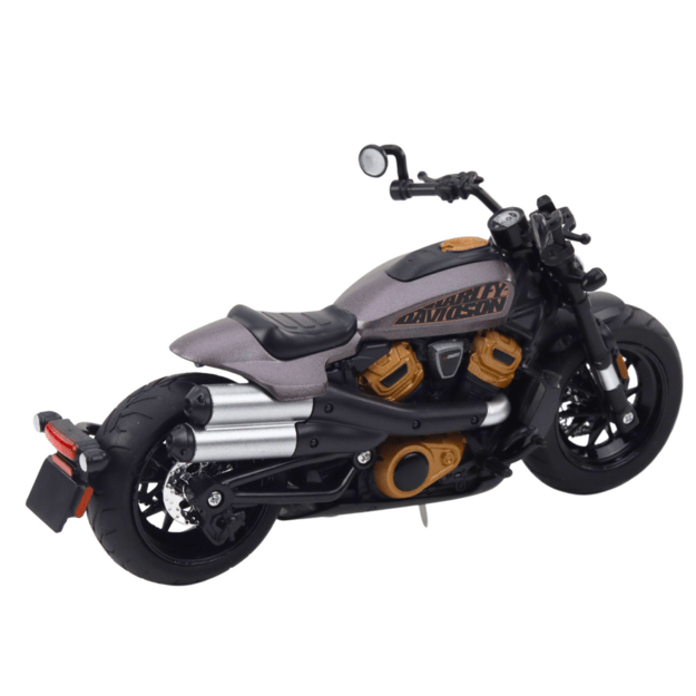 Metalinis Chopper motociklas vaikams  su garso ir šviesos efektais 1:12