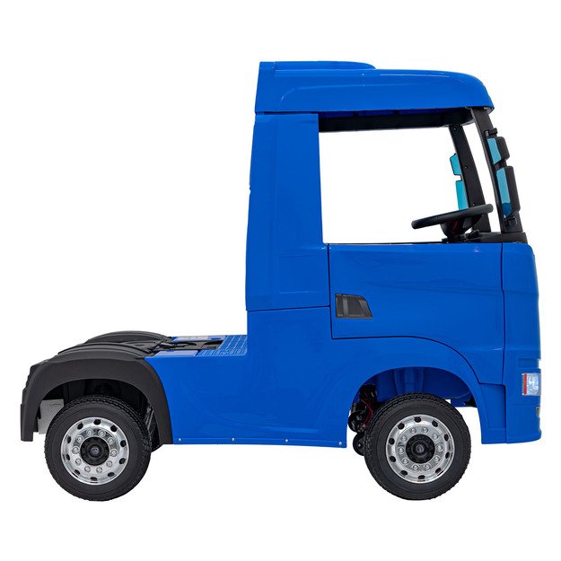 Vienvietis elektrinis sunkvežimis vaikams Scania R-SERIE, mėlynas