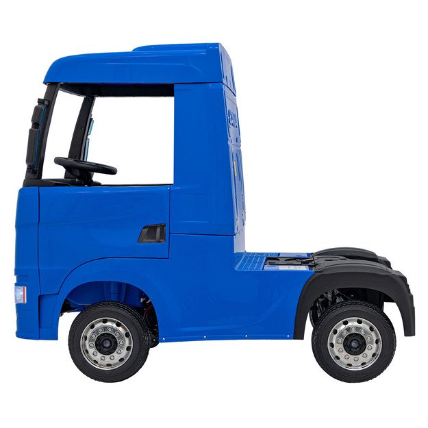 Vienvietis elektrinis sunkvežimis vaikams Scania R-SERIE, mėlynas