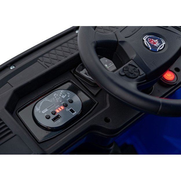 Vienvietis elektrinis sunkvežimis vaikams Scania R-SERIE, mėlynas