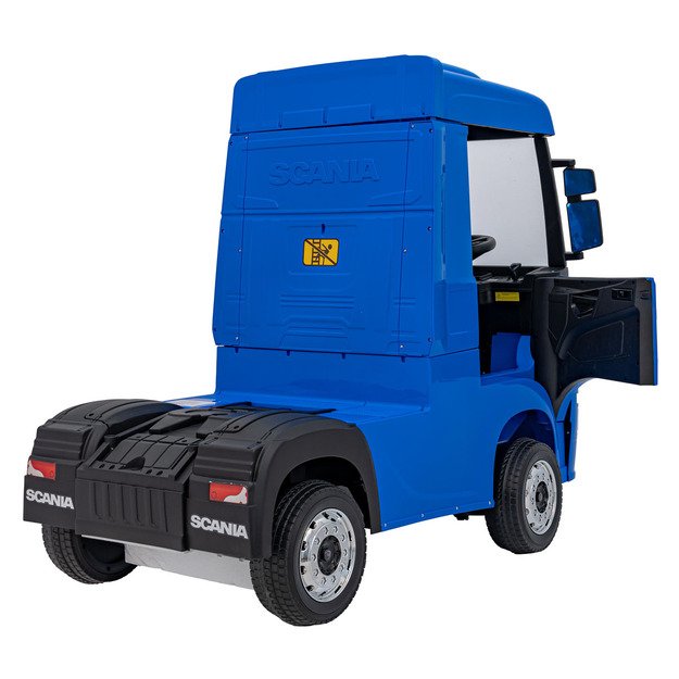 Vienvietis elektrinis sunkvežimis vaikams Scania R-SERIE, mėlynas