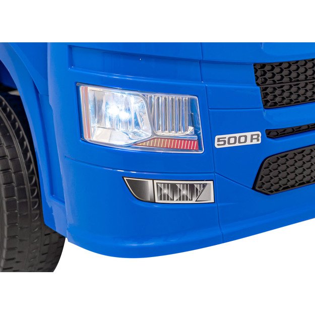 Vienvietis elektrinis sunkvežimis vaikams Scania R-SERIE, mėlynas