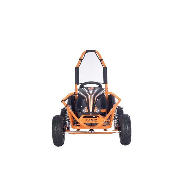 Vienvietis elektrinis sportinis kartingas MAIGHTY vaikams, oranžinis