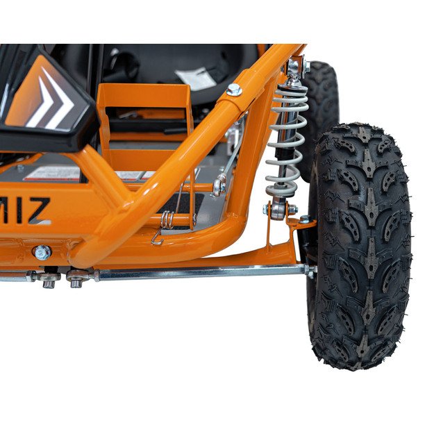 Vienvietis elektrinis sportinis kartingas MAIGHTY vaikams, oranžinis