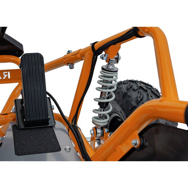 Vienvietis elektrinis sportinis kartingas MAIGHTY vaikams, oranžinis