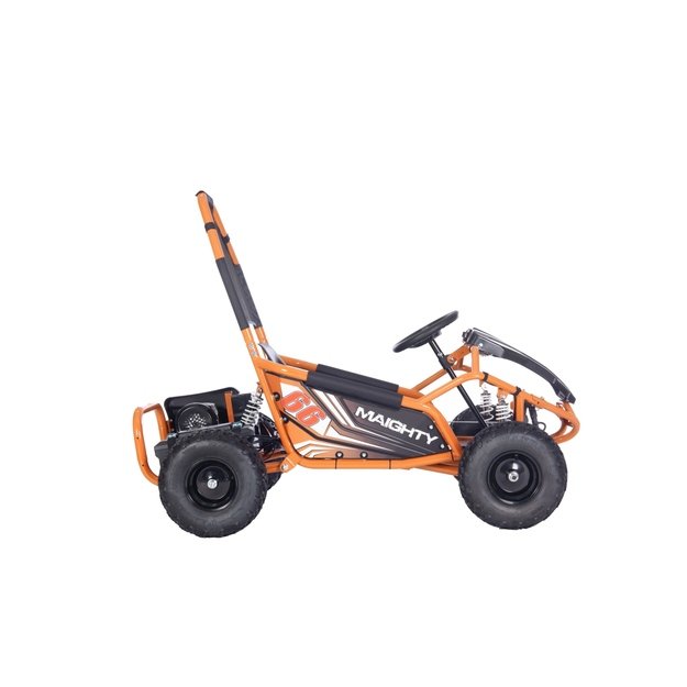 Vienvietis elektrinis sportinis kartingas MAIGHTY vaikams, oranžinis