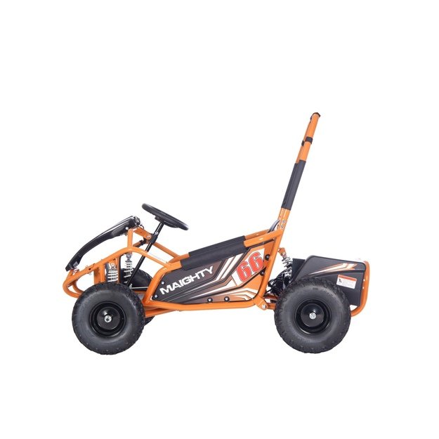 Vienvietis elektrinis sportinis kartingas MAIGHTY vaikams, oranžinis