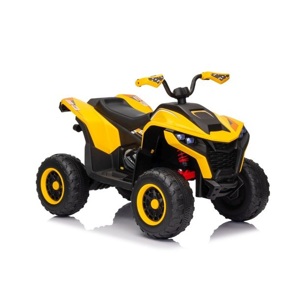 Vienvietis elektrinis keturratis vaikams Quad Fast Wheel, geltonas