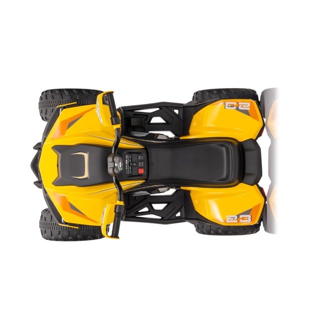 Vienvietis elektrinis keturratis vaikams Quad Fast Wheel, geltonas