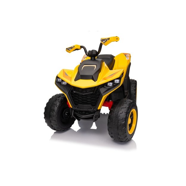 Vienvietis elektrinis keturratis vaikams Quad Fast Wheel, geltonas