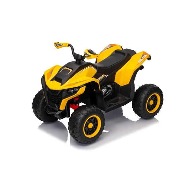 Vienvietis elektrinis keturratis vaikams Quad Fast Wheel, geltonas