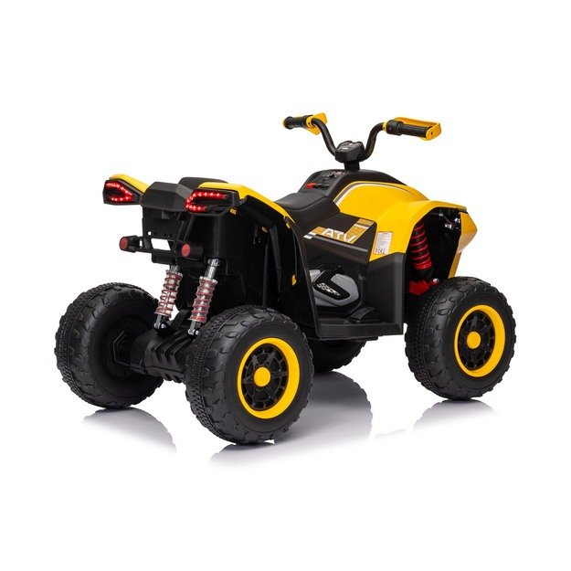 Vienvietis elektrinis keturratis vaikams Quad Fast Wheel, geltonas