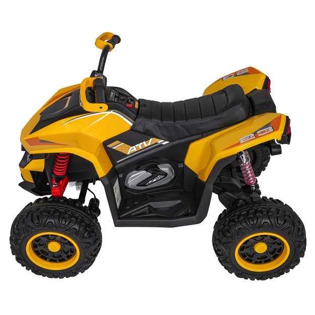 Vienvietis elektrinis keturratis vaikams Quad Fast Wheel, geltonas