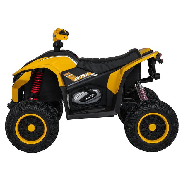 Vienvietis elektrinis keturratis vaikams Quad Fast Wheel, geltonas