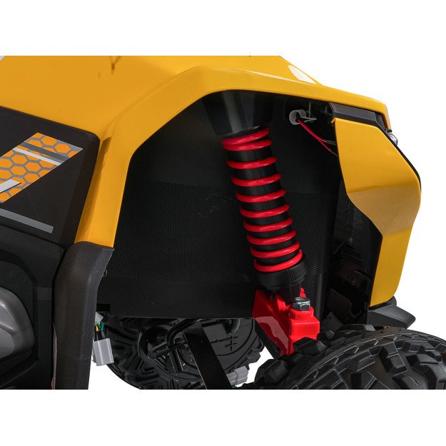 Vienvietis elektrinis keturratis vaikams Quad Fast Wheel, geltonas