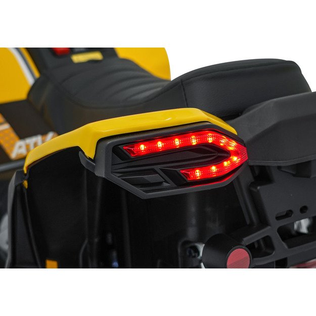 Vienvietis elektrinis keturratis vaikams Quad Fast Wheel, geltonas