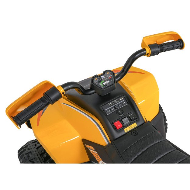 Vienvietis elektrinis keturratis vaikams Quad Fast Wheel, geltonas