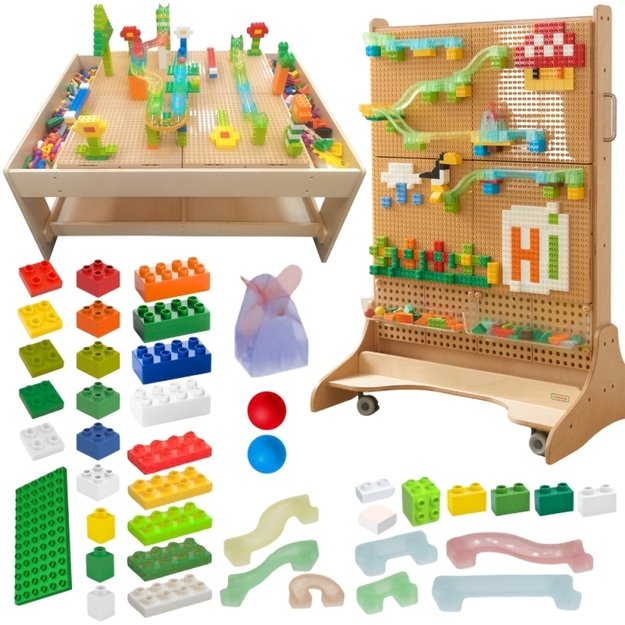 MASTERKIDZ STEM rutulinės trasos konstravimo rinkinys, 359 dalių
